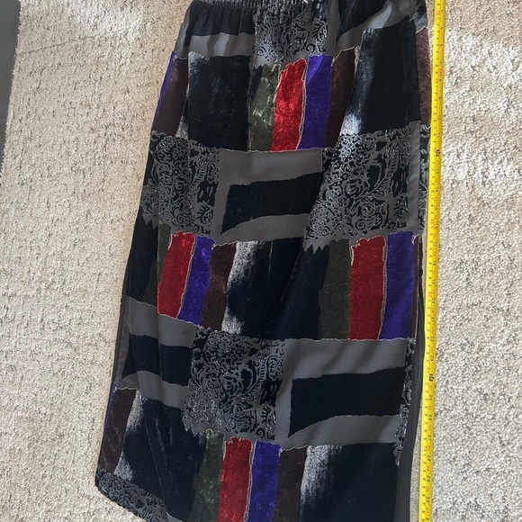 Lana Lee 2 piece shirt/skirt size 10 in excellent condition sheer/velour effect - Picture 4 of 12